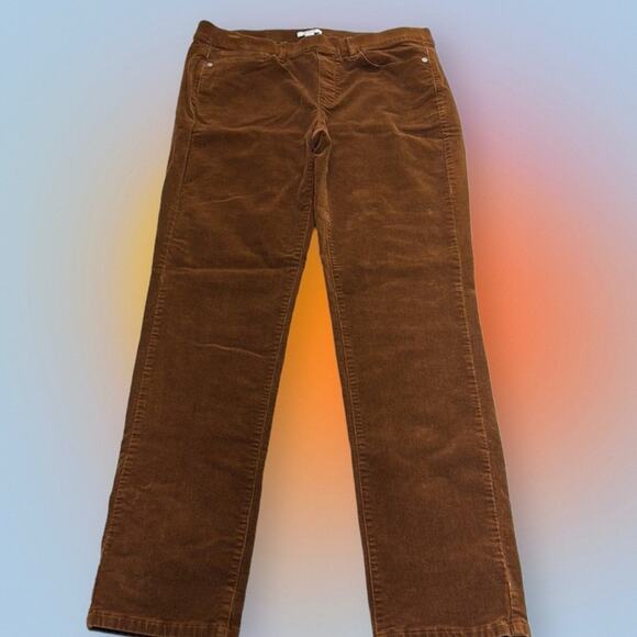 J. JILL Women’s Small Brown Pull On Corduroy Jeans - Picture 2 of 3